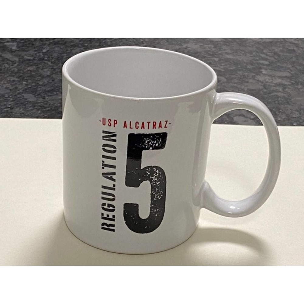 Mug - Alcatraz Regulation 5 White‎